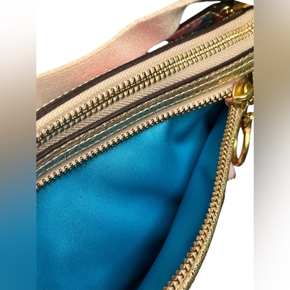 Coach Poppy pop C Rate Gold Multicolored crossbody 43031! COMES WITH POPPY BOX - Picture 9 of 10